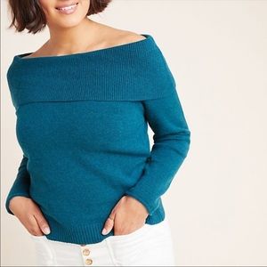 Anthropologie Shelby Pullover in Dark Turquoise